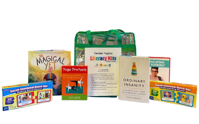 Tender Topics literacy kit featuring mindfulness and yoga books and activities