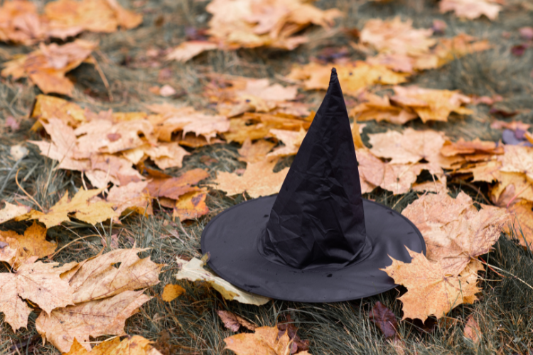 witch hat on the ground